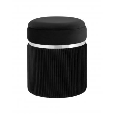 Пуф Миранда с ящиком черный