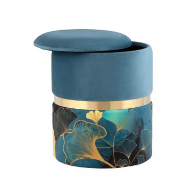 Пуф Кэрри с ящиком Tropic синий