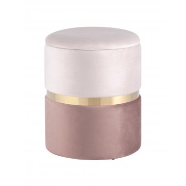 Пуф Кэрри с ящиком розовый