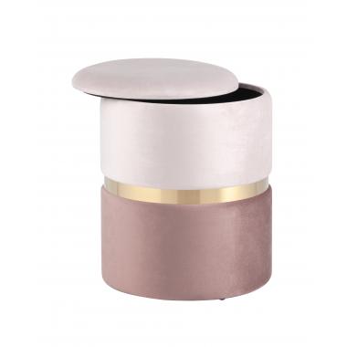 Пуф Кэрри с ящиком розовый