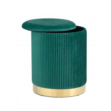 Пуф Шарлотта с ящиком зеленый