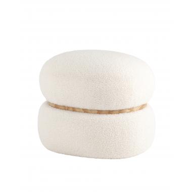 Пуф Полли L белый без ножек