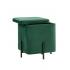 Пуф Грейс квадрат с ящиком зелёный