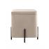Пуф Грейс квадрат с ящиком серо-бежевый