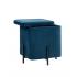 Пуф Грейс квадрат с ящиком синий
