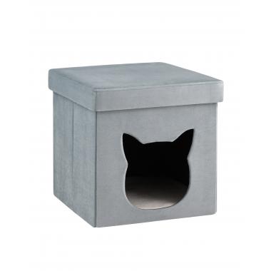 Пуф складной с ящиком Store Pet бирюзовый