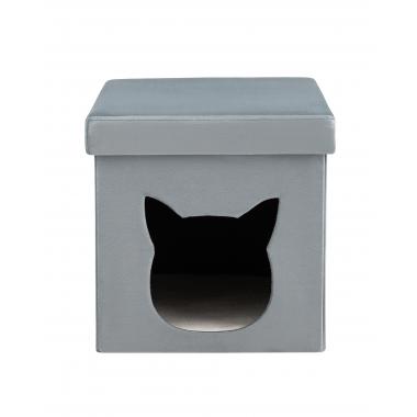 Пуф складной с ящиком Store Pet бирюзовый