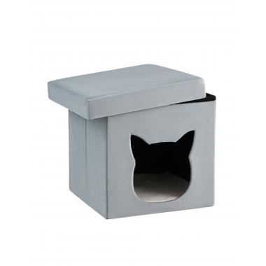 Пуф складной с ящиком Store Pet бирюзовый