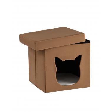 Пуф складной с ящиком Store Pet коричневый