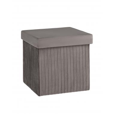 Пуф складной с ящиком Store Square антрацитовый