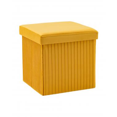 Пуф складной с ящиком Store Square желтый