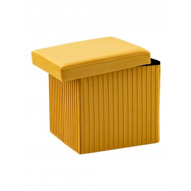 Пуф складной с ящиком Store Square желтый
