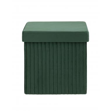 Пуф складной с ящиком Store Square зеленый