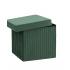 Пуф складной с ящиком Store Square зеленый