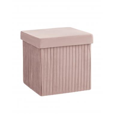 Пуф складной с ящиком Store Square пыльно-розовый