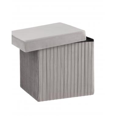 Пуф складной с ящиком Store Square серый
