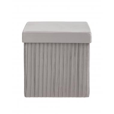 Пуф складной с ящиком Store Square серый