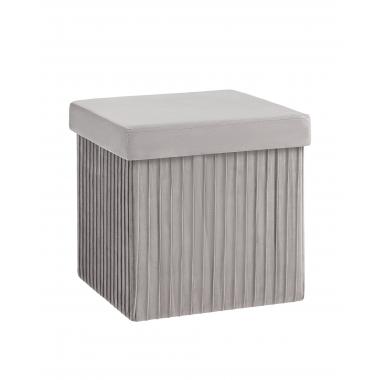 Пуф складной с ящиком Store Square серый