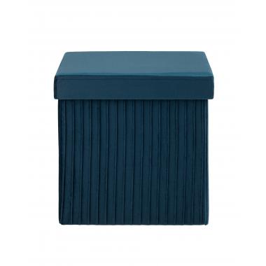 Пуф складной с ящиком Store Square синий