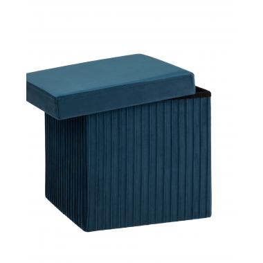 Пуф складной с ящиком Store Square синий