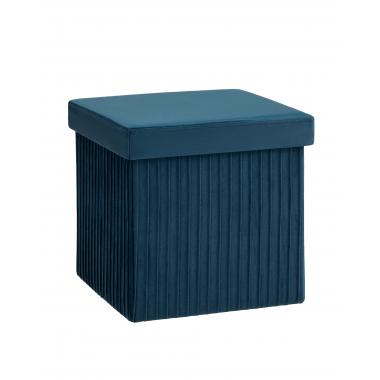 Пуф складной с ящиком Store Square синий