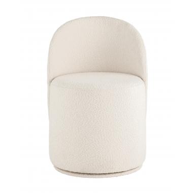 Пуф Loreen со спинкой вращающийся белый