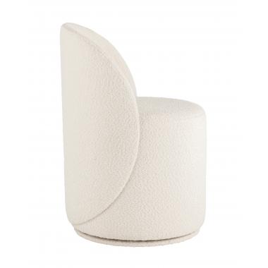 Пуф Loreen со спинкой вращающийся белый