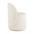 Пуф Loreen со спинкой вращающийся белый