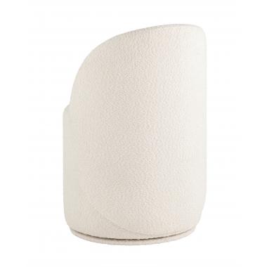 Пуф Loreen со спинкой вращающийся белый