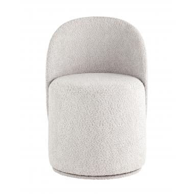 Пуф Loreen со спинкой вращающийся светло-серый