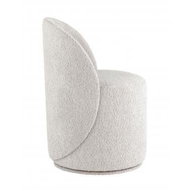 Пуф Loreen со спинкой вращающийся светло-серый