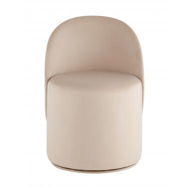 Пуф Loreen со спинкой вращающийся молочный