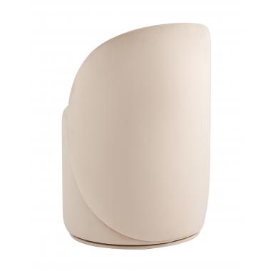 Пуф Loreen со спинкой вращающийся молочный