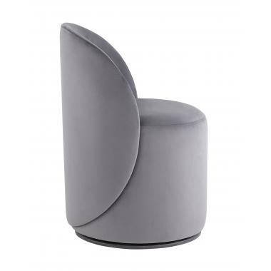 Пуф Loreen со спинкой вращающийся серый