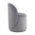 Пуф Loreen со спинкой вращающийся серый