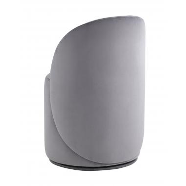 Пуф Loreen со спинкой вращающийся серый