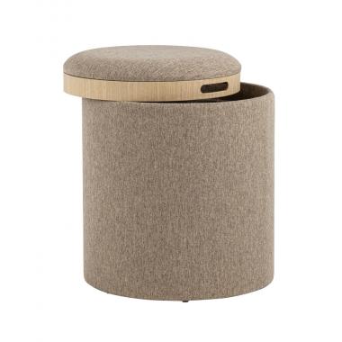 Пуф-столик с ящиком Хюгге S бежевый