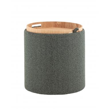 Пуф-столик с ящиком Хюгге XS темно-зеленый