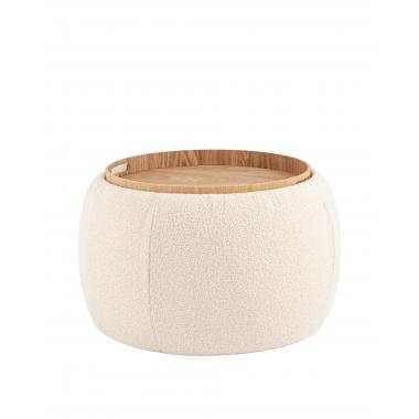 Пуф-трансформер Люкке с крышкой бежевый