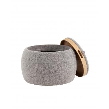 Пуф-трансформер Люкке с крышкой серый