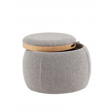 Пуф-трансформер Люкке с крышкой серый