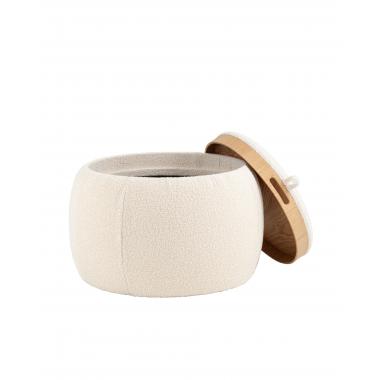 Пуф-трансформер Люкке с крышкой бежевый