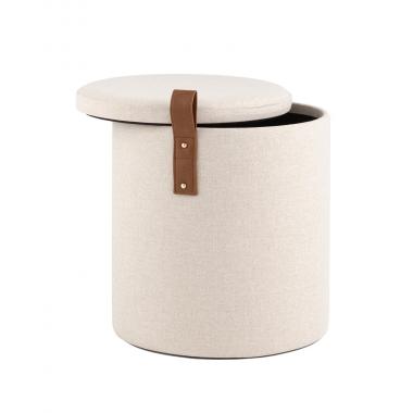 Пуф с ящиком Эркки S белый