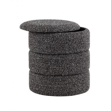 Пуф с ящиком Hive XS черный меланж