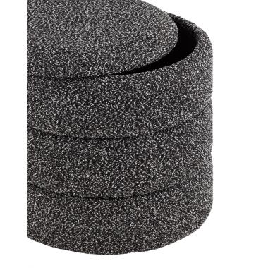 Пуф с ящиком Hive XS черный меланж