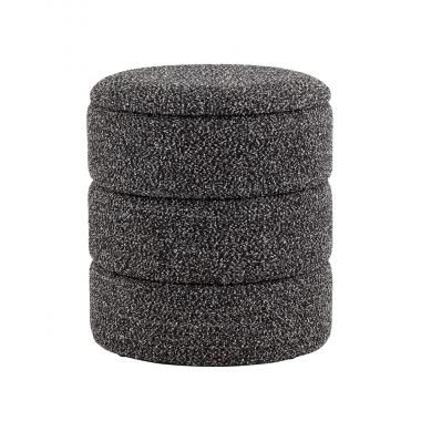 Пуф с ящиком Hive XS черный меланж