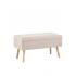 Банкетка Сторми с ящиком на ножках бежевая