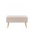 Банкетка Сторми с ящиком на ножках бежевая