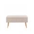 Банкетка Сторми с ящиком на ножках серо-бежевая