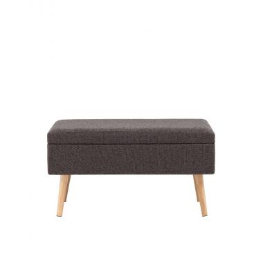 Банкетка Сторми с ящиком на ножках темно-серая